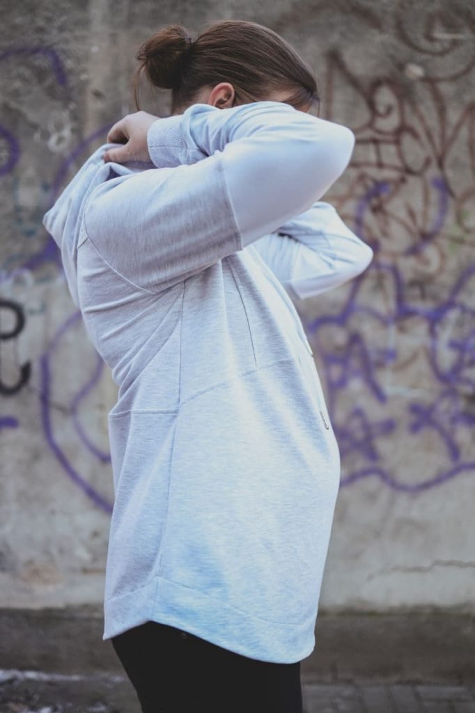 bluza szara do karmienia